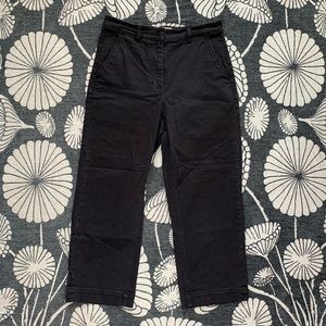 EVERLANE STRAIGHT LEG CROP - SZ 6 SHORT - BLACK